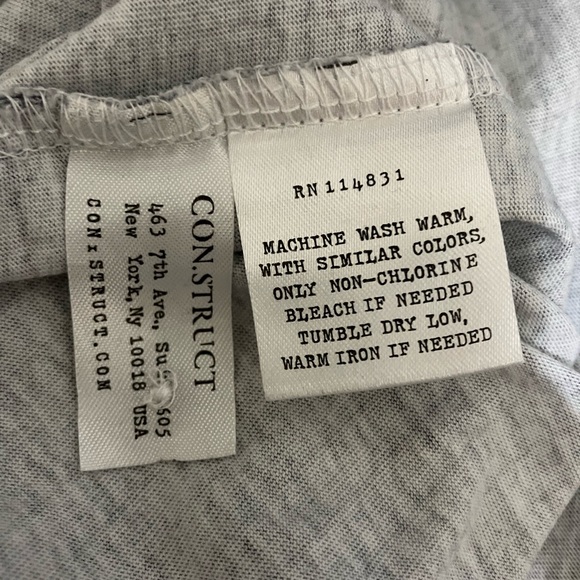 L Slim fit Con.struct short sleeve Henley shirt Men’s Large - Picture 8 of 11